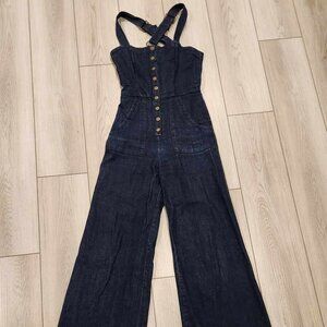 Reformation denim jumpsuit
